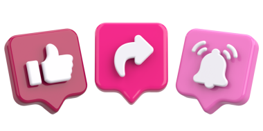 Ortak abonelik simgesi gibi. 3B illüstrasyon.