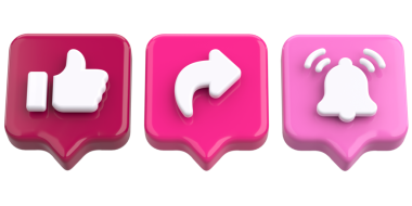 Ortak abonelik simgesi gibi. 3B illüstrasyon.