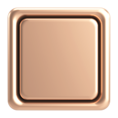 Üç boyutlu düğme. Boş tuş. 3B illüstrasyon.