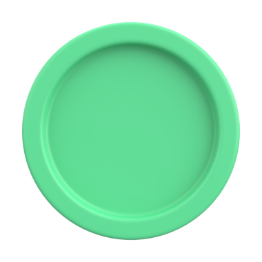 Üç boyutlu düğme. Boş tuş. 3B illüstrasyon.