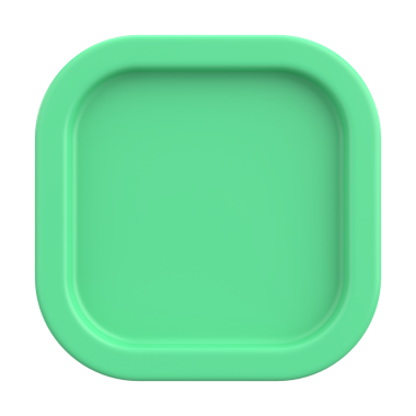 Üç boyutlu düğme. Boş tuş. 3B illüstrasyon.