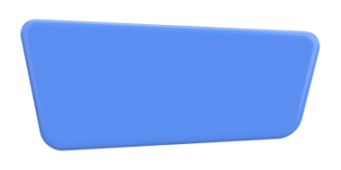 Üç boyutlu düğme. Boş tuş. 3B illüstrasyon.