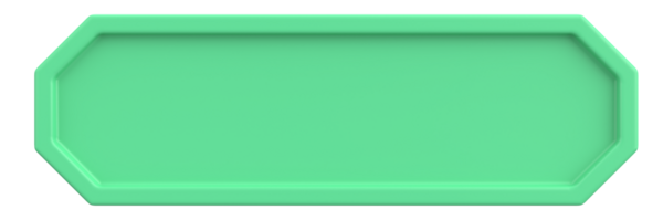 Üç boyutlu düğme. Boş tuş. 3B illüstrasyon.