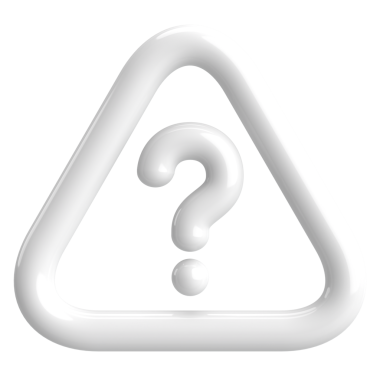 Soru işareti işareti. 3B illüstrasyon.