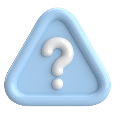 Soru işareti işareti. 3B illüstrasyon.