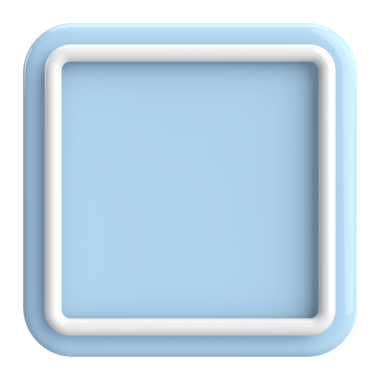 Üç boyutlu dikdörtgen düğme. Boş tuş. 3B illüstrasyon.