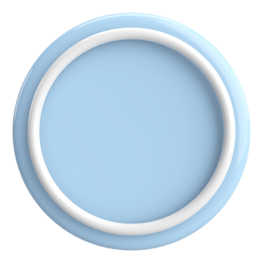 Üç boyutlu daire düğmesi. Boş tuş. 3B illüstrasyon.