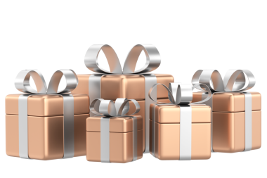 Hediye Kutusu açıldı. Üç boyutlu hediye kutusu. 3B illüstrasyon.