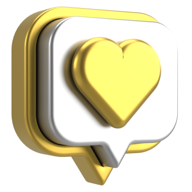 İkon gibi. Düğme gibi. 3B illüstrasyon.