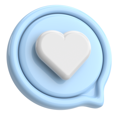 İkon gibi. Düğme gibi. 3B illüstrasyon.