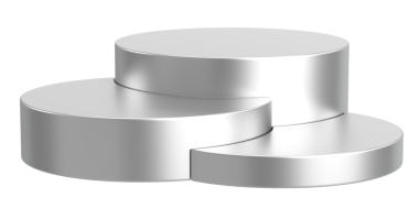 Ürün sergisi. Ürün podyumu. 3B illüstrasyon.