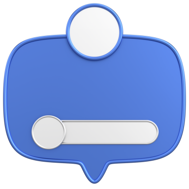 Profil kutusu. Sosyal medya profili. 3B illüstrasyon.