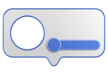 Profil kutusu. Sosyal medya profili. 3B illüstrasyon.