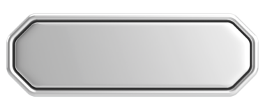 Üç boyutlu düğme. Boş tuş. 3B illüstrasyon.