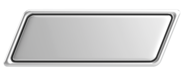 Üç boyutlu düğme. Boş tuş. 3B illüstrasyon.