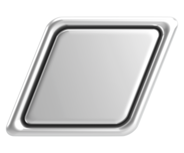 Üç boyutlu düğme. Boş tuş. 3B illüstrasyon.