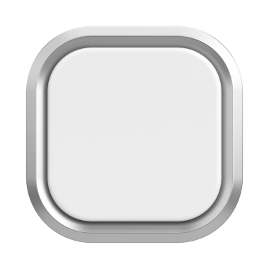 Üç boyutlu düğme. Boş tuş. 3B illüstrasyon.