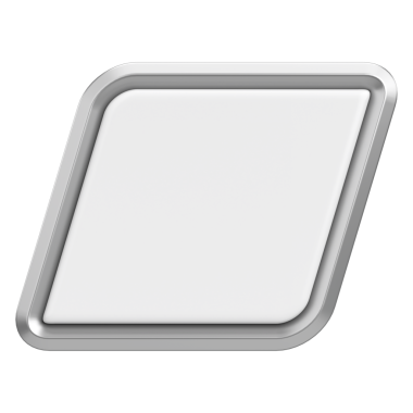 Üç boyutlu düğme. Boş tuş. 3B illüstrasyon.