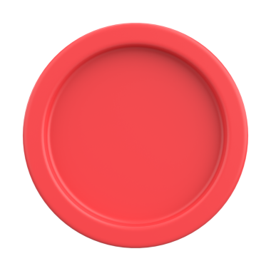 Üç boyutlu düğme. Boş tuş. 3B illüstrasyon.