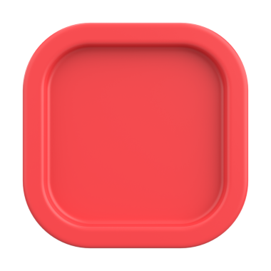 Üç boyutlu düğme. Boş tuş. 3B illüstrasyon.