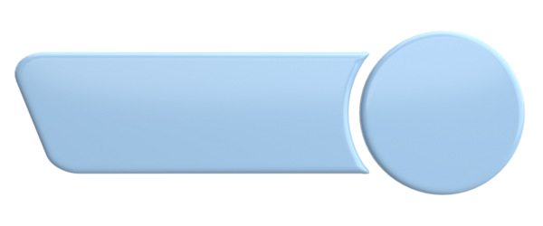 Üç boyutlu düğme. Boş tuş. 3B illüstrasyon.