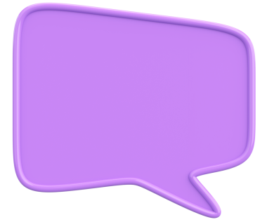 Konuşma balonu. Mesaj kutusu. 3B illüstrasyon.