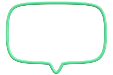Konuşma balonu. Mesaj kutusu. 3B illüstrasyon.