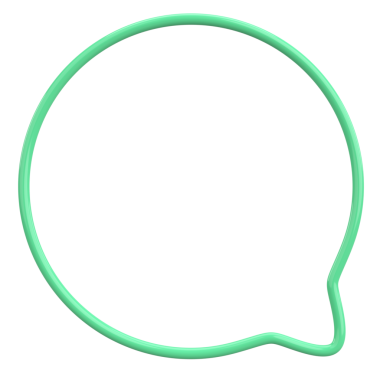 Konuşma balonu. Mesaj kutusu. 3B illüstrasyon.