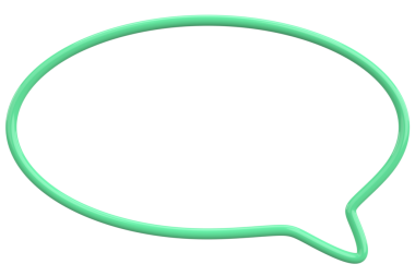 Konuşma balonu. Mesaj kutusu. 3B illüstrasyon.