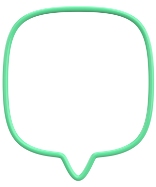 Konuşma balonu. Mesaj kutusu. 3B illüstrasyon.