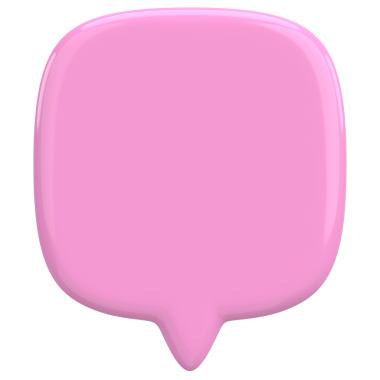 Konuşma balonu. Mesaj kutusu. 3B illüstrasyon.