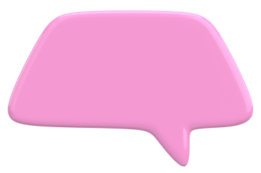 Konuşma balonu. Mesaj kutusu. 3B illüstrasyon.