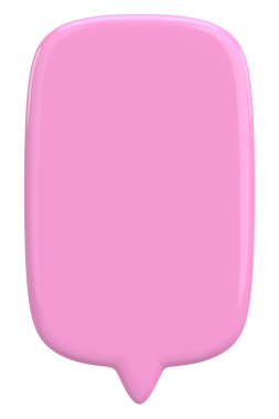 Konuşma balonu. Mesaj kutusu. 3B illüstrasyon.