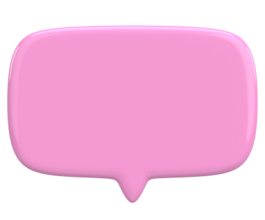 Konuşma balonu. Mesaj kutusu. 3B illüstrasyon.