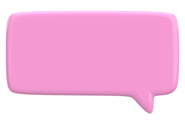 Konuşma balonu. Mesaj kutusu. 3B illüstrasyon.