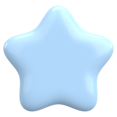 Üç boyutlu yıldız. Yıldız şeklinde. 3B illüstrasyon.