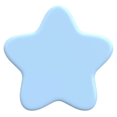 Üç boyutlu yıldız. Yıldız şeklinde. 3B illüstrasyon.