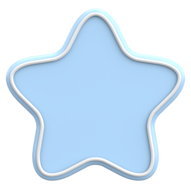 Yıldız Şekli Fiyat Etiketi. 3B illüstrasyon.