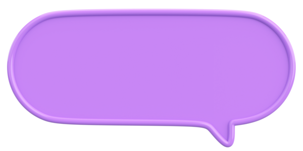 Konuşma balonu. Mesaj kutusu. 3B illüstrasyon.