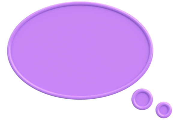 Konuşma balonu. Mesaj kutusu. 3B illüstrasyon.