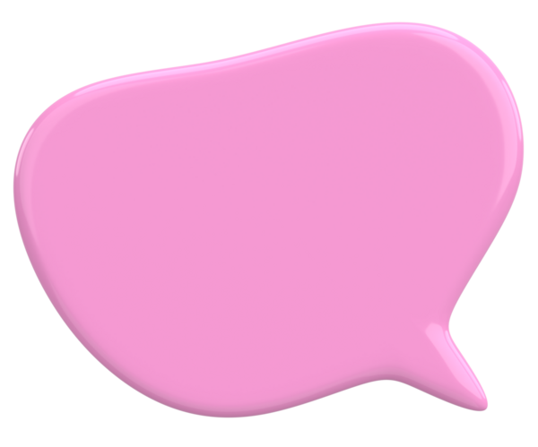 Konuşma balonu. Mesaj kutusu. 3B illüstrasyon.