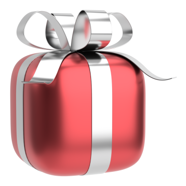 Üç boyutlu hediye kutusu. 3B illüstrasyon.