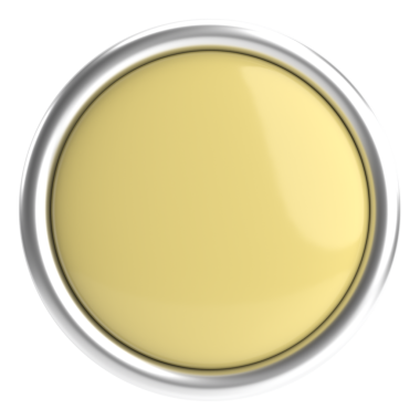 Üç boyutlu daire düğmesi. Boş tuş. 3B illüstrasyon.