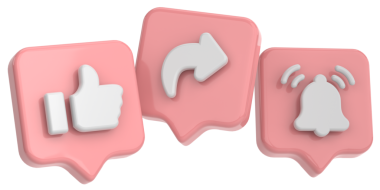 Paylaşım ve abone simgeleri gibi. 3D simge. Paylaşım ve üyelik simgeleri gibi. 3 Boyutlu simge.