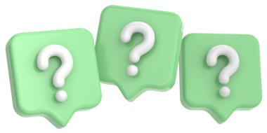 Soru işareti işareti. 3B illüstrasyon.