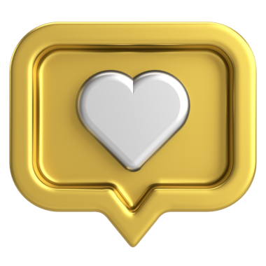 Düğme gibi. İkon gibi. 3B illüstrasyon.