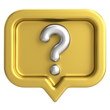 Soru işareti işareti. 3B illüstrasyon.