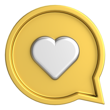 Düğme gibi. İkon gibi. 3B illüstrasyon.