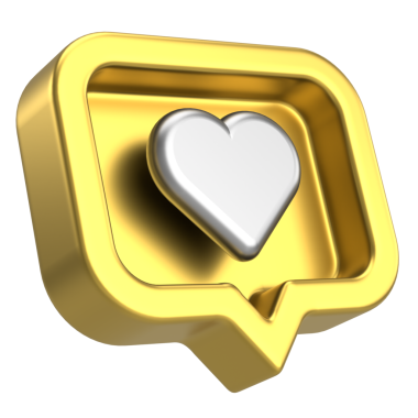 İkon gibi. Düğme gibi. 3B illüstrasyon.