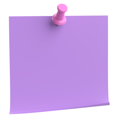 Üç boyutlu not kağıdı. Yapışkan bir not. 3B illüstrasyon.